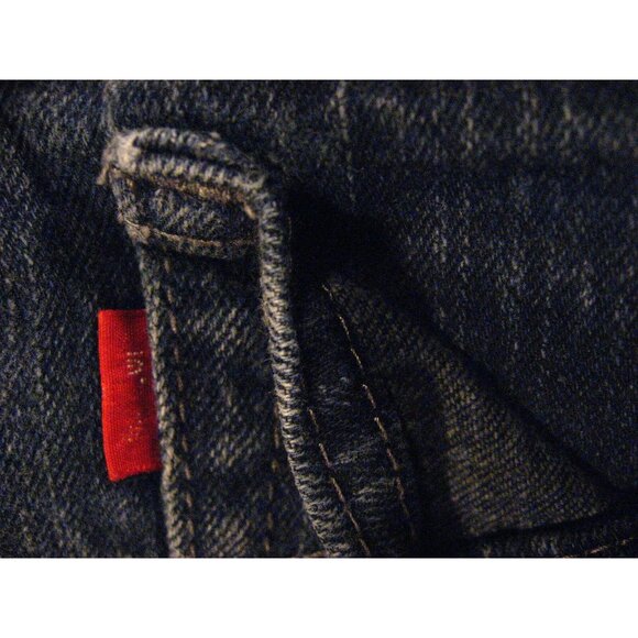 LEVIS CUTOFF JEAN SHORTS Kids 10 1/2 Blue Denim ADJUSTABLE W 23-26 MEASURED - Picture 7 of 9